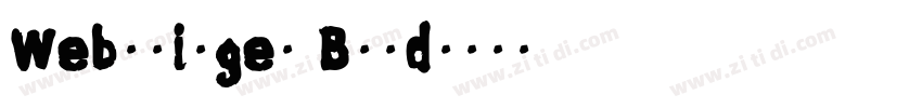 Webslinger Bold字体转换